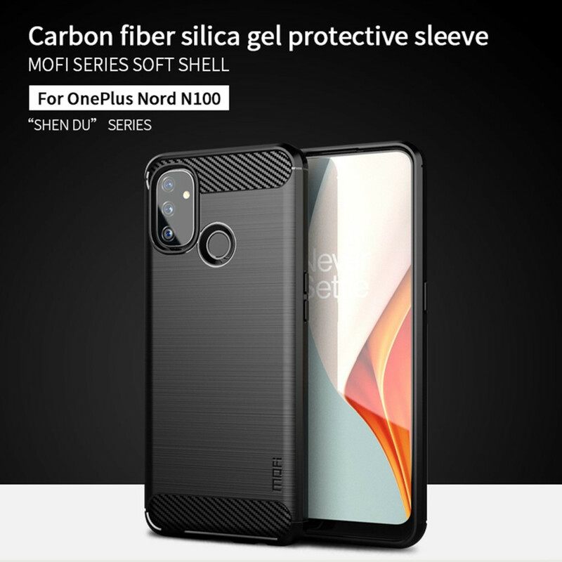 Θήκη OnePlus Nord N100 Mofi Brushed Carbon Fiber