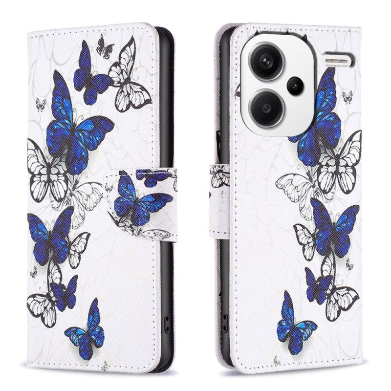 Δερματινη Θηκη Xiaomi Redmi Note 13 Pro Plus 5g Flight Of Butterflies Σιλικόνης