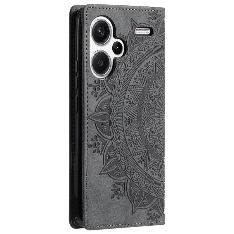 Δερματινη Θηκη Xiaomi Redmi Note 13 Pro Plus 5g Mandala Suede Effect