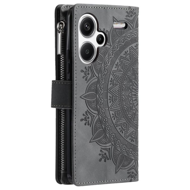 Δερματινη Θηκη Xiaomi Redmi Note 13 Pro Plus 5g Πορτοφόλι Mandala Strap