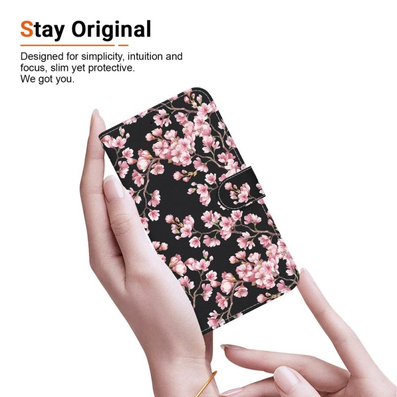 Δερματινη Θηκη Xiaomi Redmi Note 13 Pro Plus 5g Πορτοφόλι Plum Blossoms