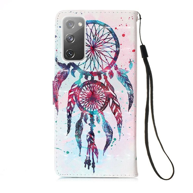 δερματινη θηκη Samsung Galaxy S20 FE Ακουαρέλα Dream Catcher