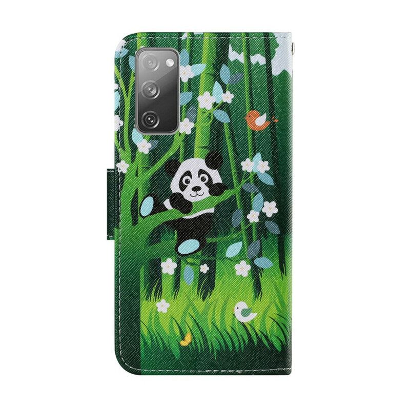 δερματινη θηκη Samsung Galaxy S20 FE Panda Walk