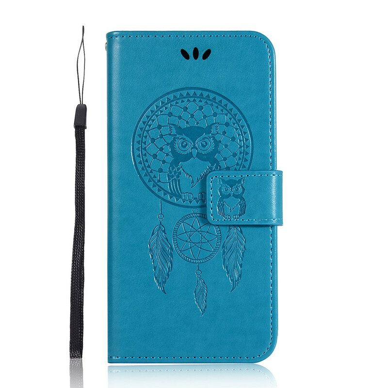 Κάλυμμα Samsung Galaxy S20 FE Δερμάτινο Εφέ Dreamcatcher Owl