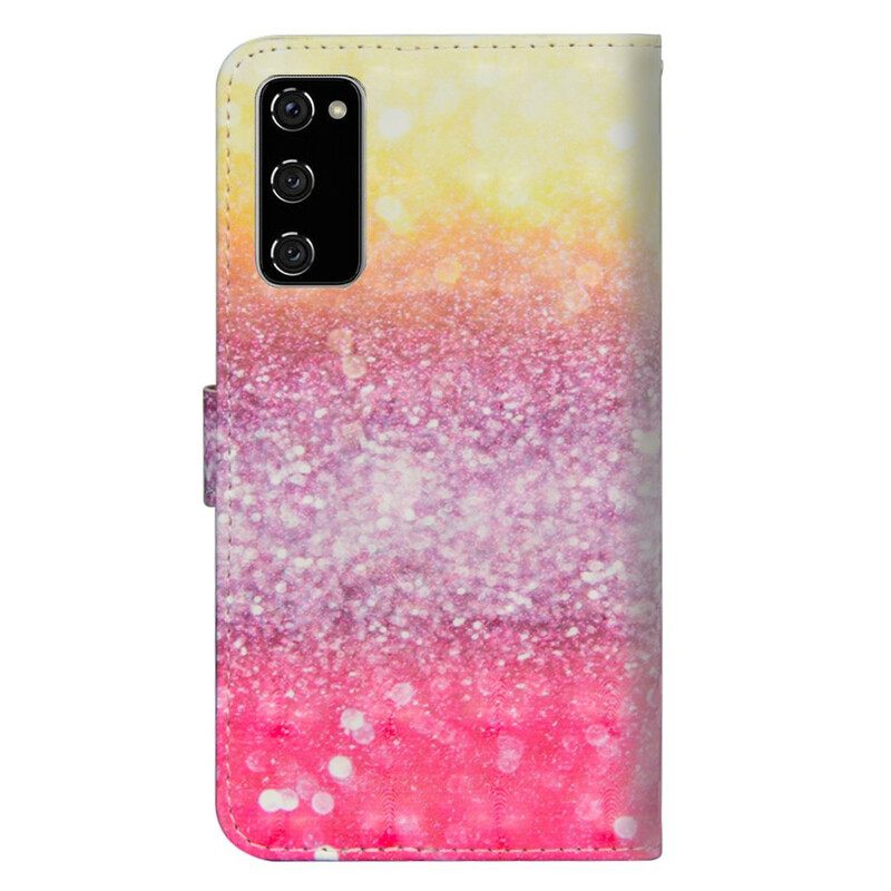 Κάλυμμα Samsung Galaxy S20 FE Ματζέντα Glitter Gradient