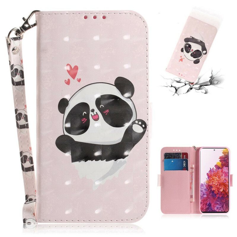 Κάλυμμα Samsung Galaxy S20 FE με κορδονι Panda Love Strap