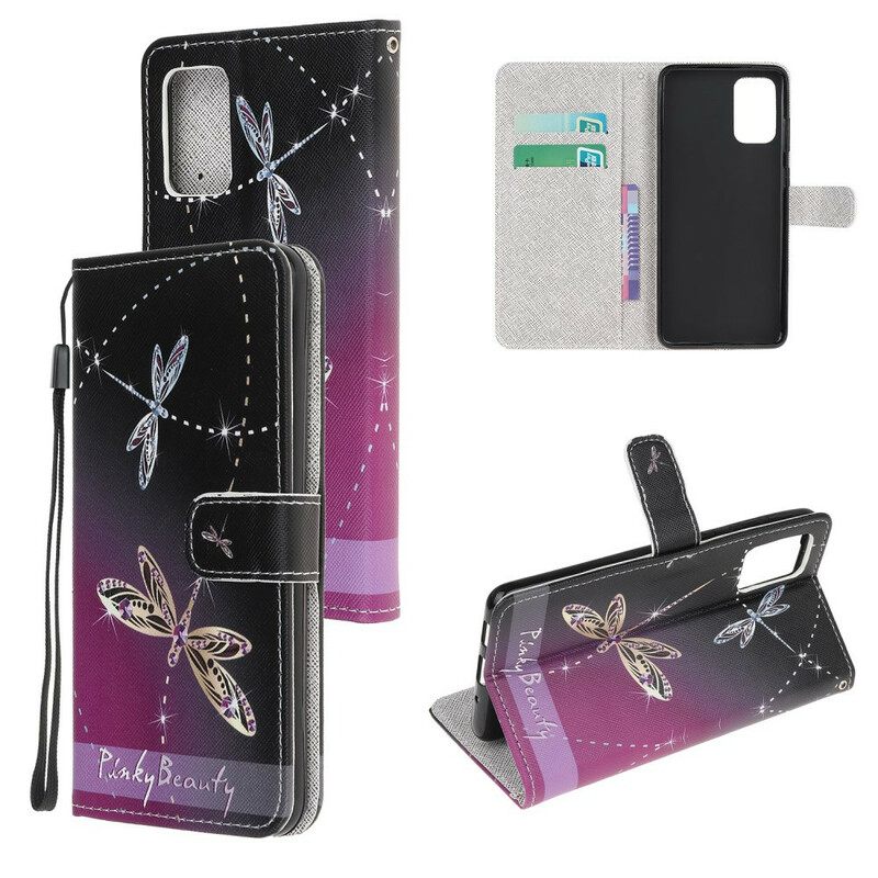 Κάλυμμα Samsung Galaxy S20 FE με κορδονι Strappy Dragonflies