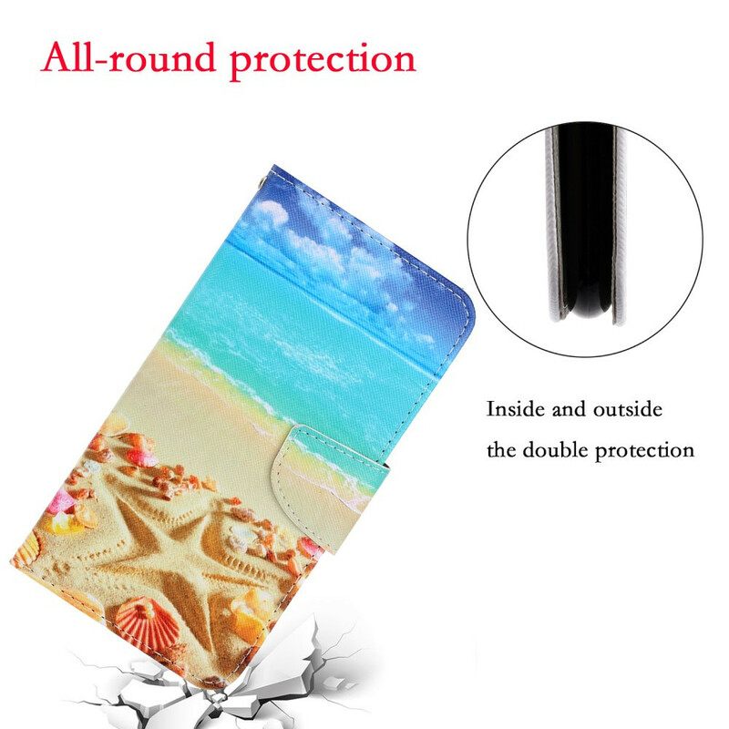 Θήκη Flip Samsung Galaxy S20 FE με κορδονι Strappy Beach