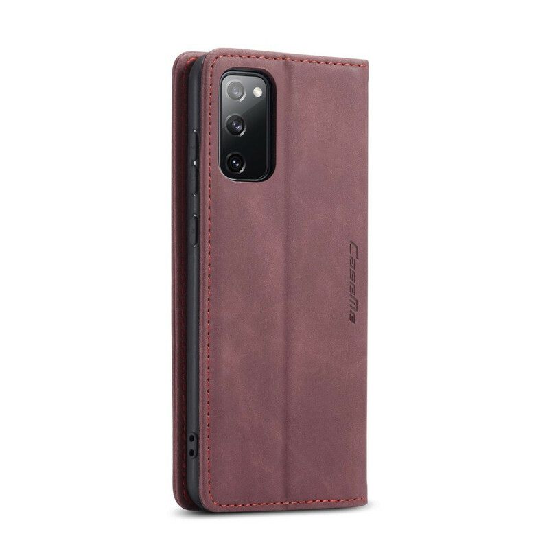 θηκη κινητου Samsung Galaxy S20 FE Θήκη Flip Caseme Faux Leather