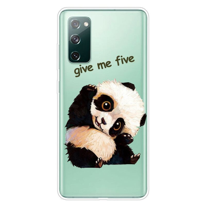 Θήκη Samsung Galaxy S20 FE Διαφανές Panda Δώσε Μου Πέντε