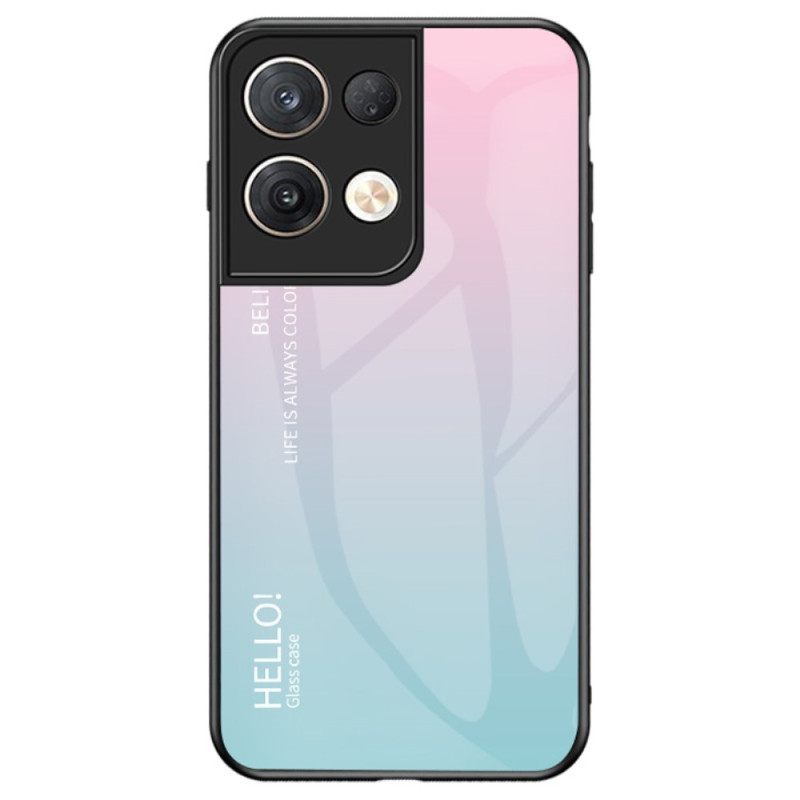 Θήκη Oppo Reno 8 Pro Tempered Glass Γεια Σας