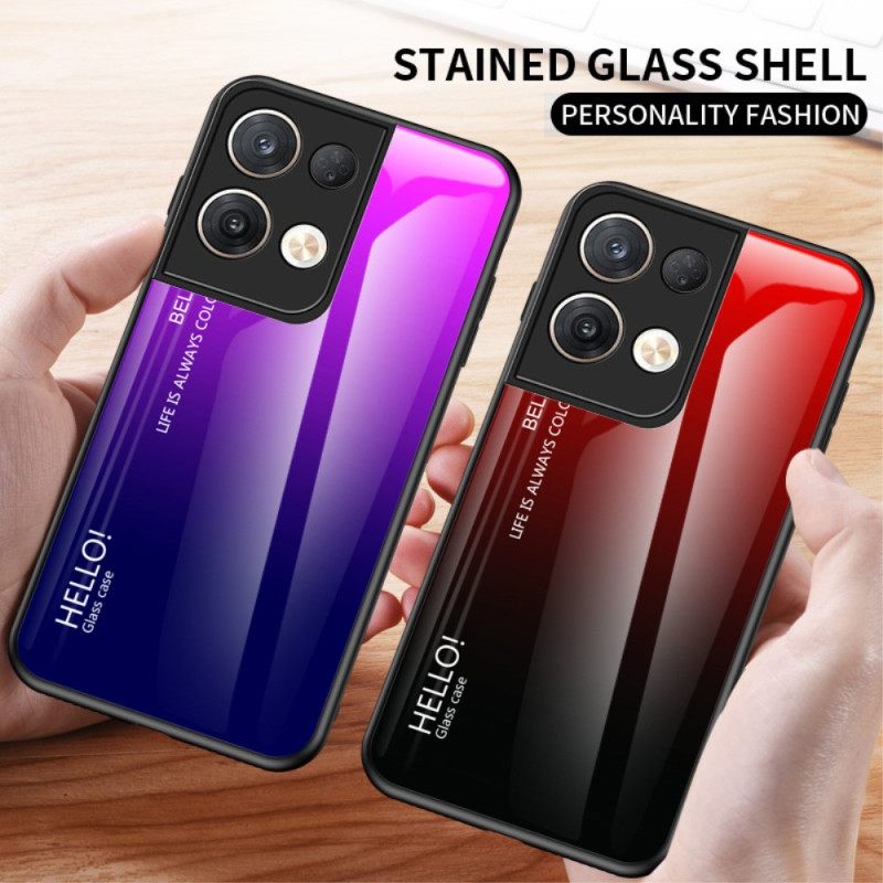 Θήκη Oppo Reno 8 Pro Tempered Glass Γεια Σας