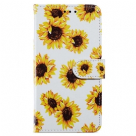 Δερματινη Θηκη Oppo A98 5g Strap Sunflowers