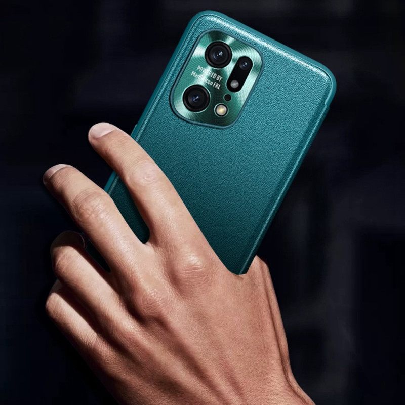 θηκη κινητου Oppo Find X5 Pro Συνθετικό Δέρμα