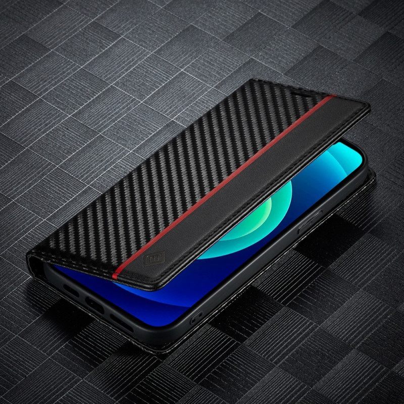 θηκη κινητου iPhone 15 Θήκη Flip Carbon Fiber Lc.imeeke