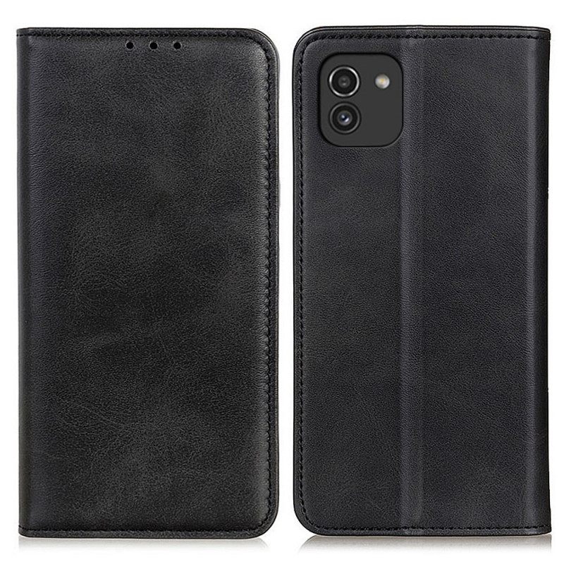 θηκη κινητου Samsung Galaxy A03 Θήκη Flip Elegance Split Leather