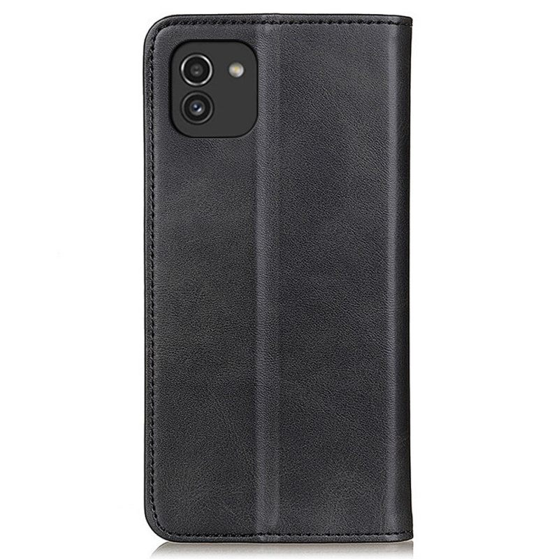 θηκη κινητου Samsung Galaxy A03 Θήκη Flip Elegance Split Leather