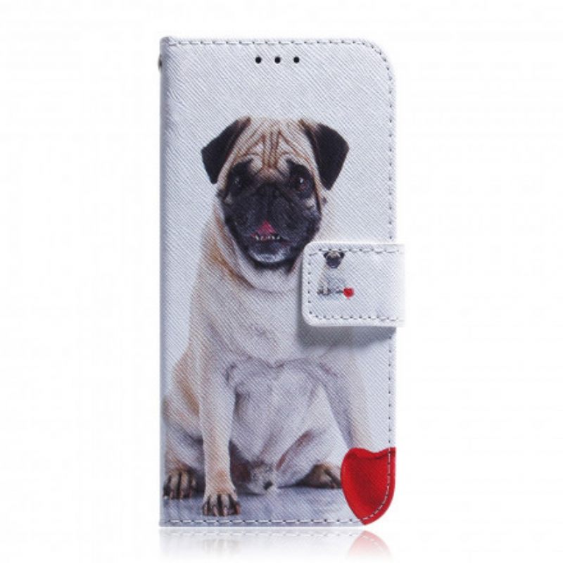 δερματινη θηκη Motorola Edge 20 Lite Pug Dog