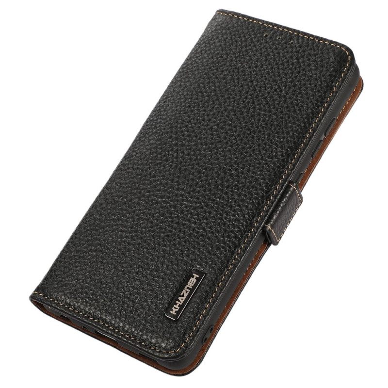 Θήκη Flip Oppo Reno 8 Litchi Leather Khazneh Rfid