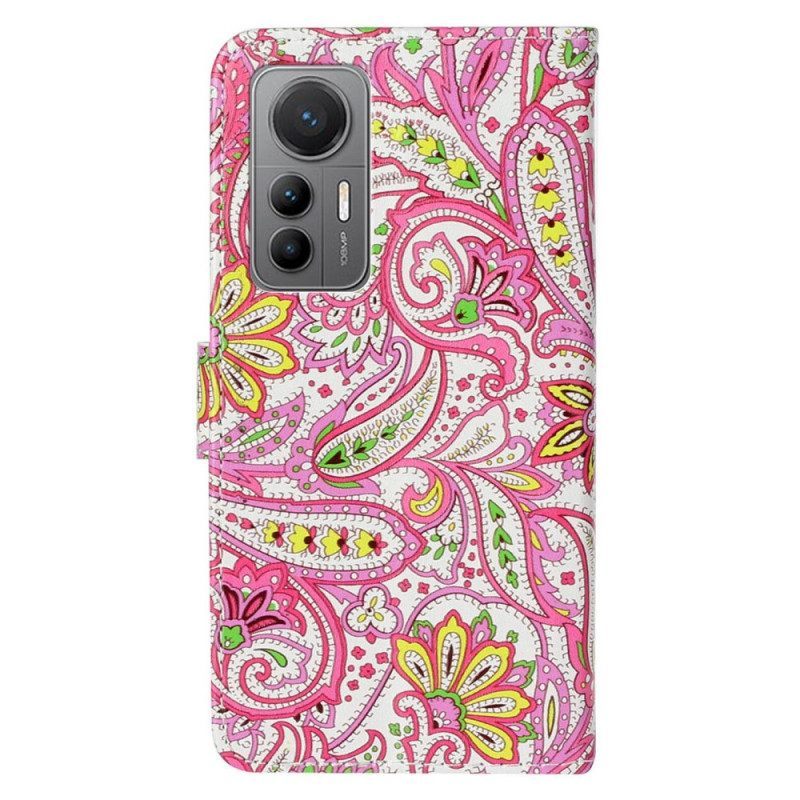 Κάλυμμα Xiaomi 12 Lite με κορδονι Strappy Paisley Pattern