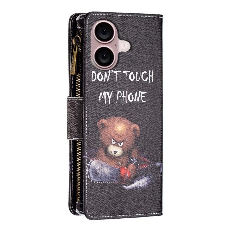 Δερματινη Θηκη iPhone 16 Bear Wallet