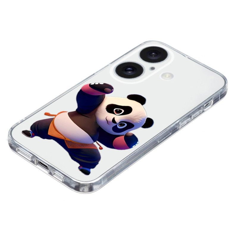 Κάλυμμα iPhone 16 Διαφανές Άκρο Panda