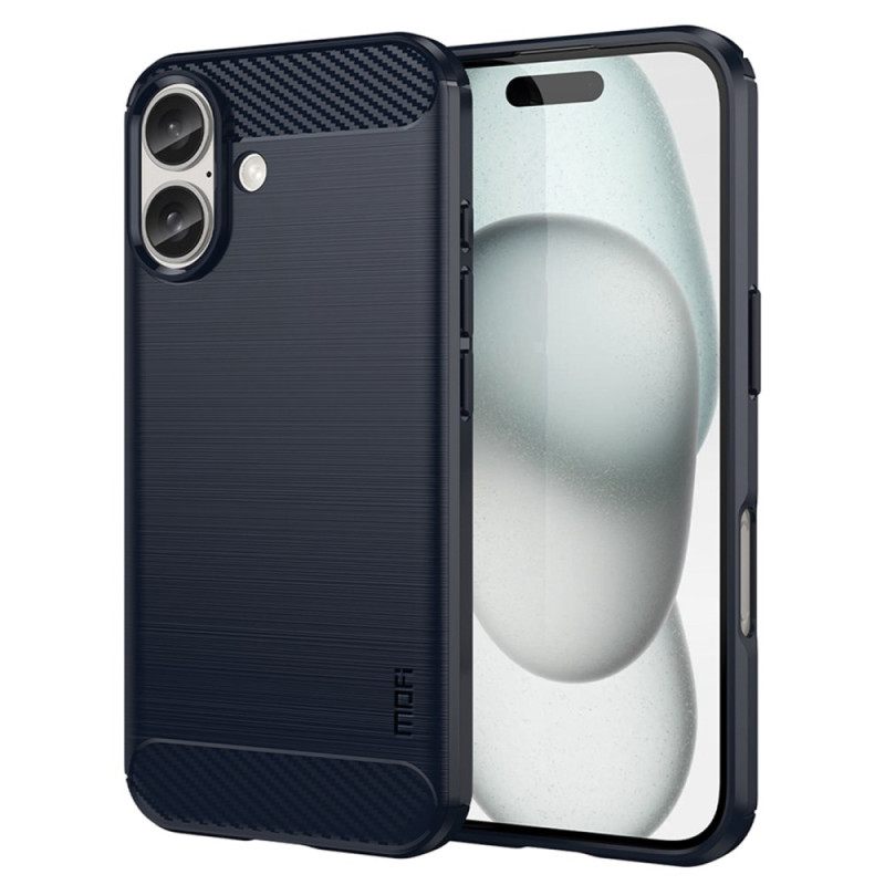 Κάλυμμα iPhone 16 Mofi Brushed Carbon Fiber