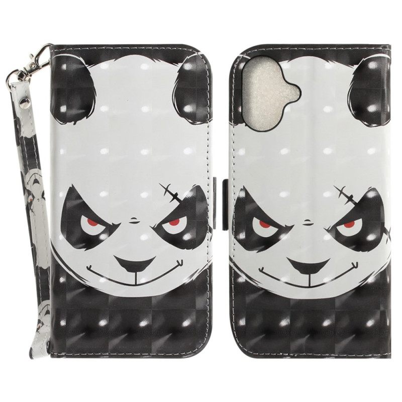 Θηκη Κινητου iPhone 16 Θήκες Κινητών Angry Panda Με Λουράκι