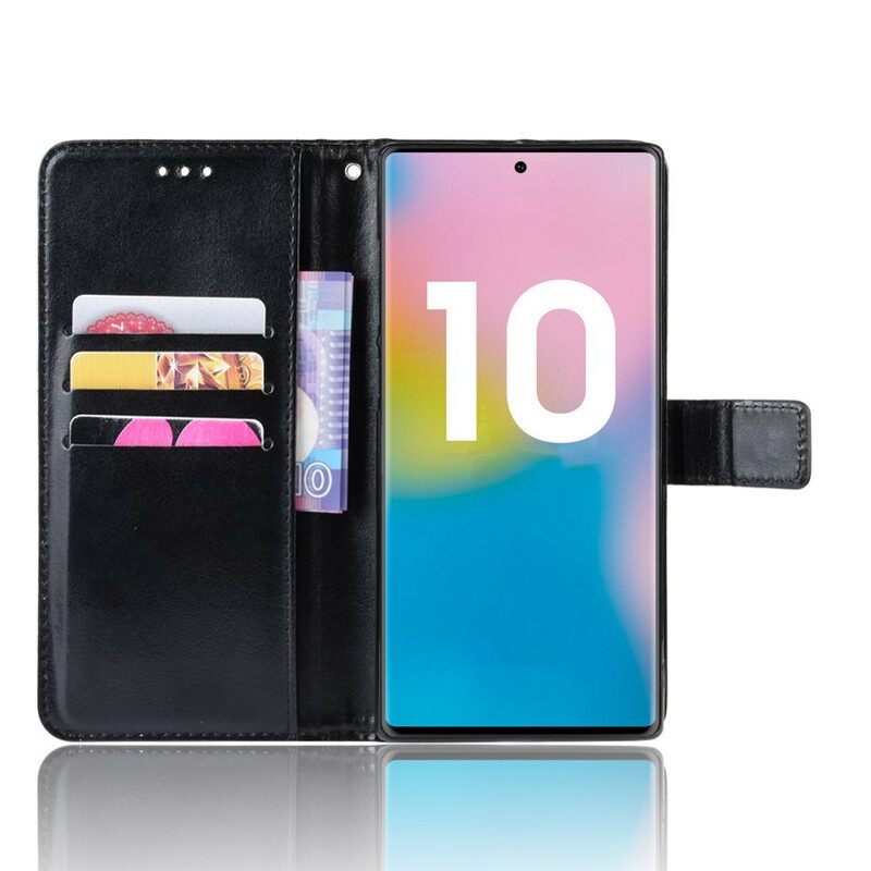 δερματινη θηκη Samsung Galaxy Note 10 Plus Λαμπερό Ψεύτικο Δέρμα