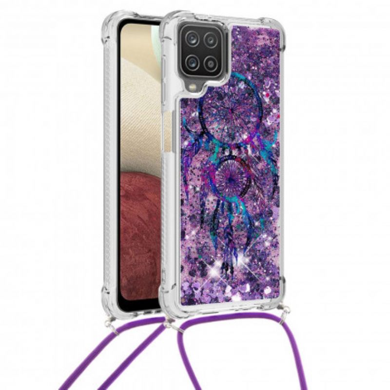 θηκη κινητου Samsung Galaxy A12 / M12 με κορδονι Dream Catcher Glitter Cord