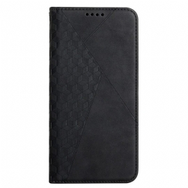 θηκη κινητου Samsung Galaxy A12 / M12 Θήκη Flip Εφέ Geo Leather