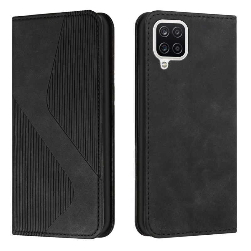 θηκη κινητου Samsung Galaxy A12 / M12 Θήκη Flip S-design Leather Style