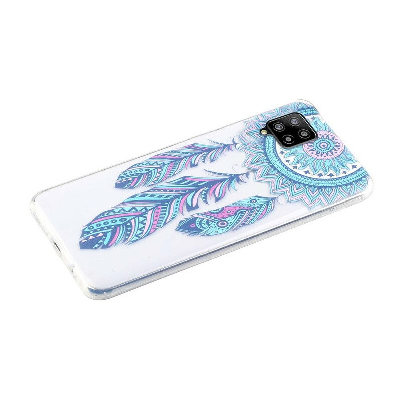 Θήκη Samsung Galaxy A12 / M12 Blue Feathers Dream Catcher