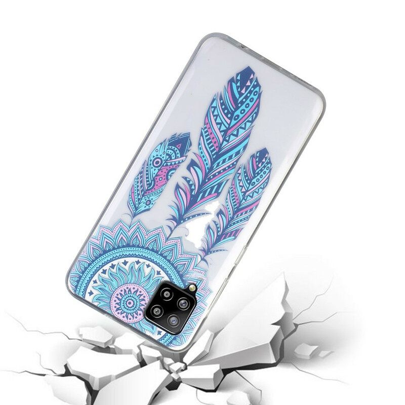 Θήκη Samsung Galaxy A12 / M12 Blue Feathers Dream Catcher