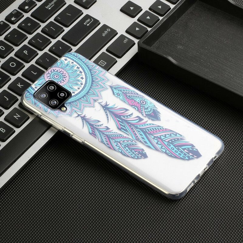 Θήκη Samsung Galaxy A12 / M12 Blue Feathers Dream Catcher