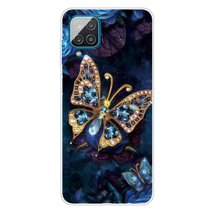 Θήκη Samsung Galaxy A12 / M12 Deluxe Butterfly