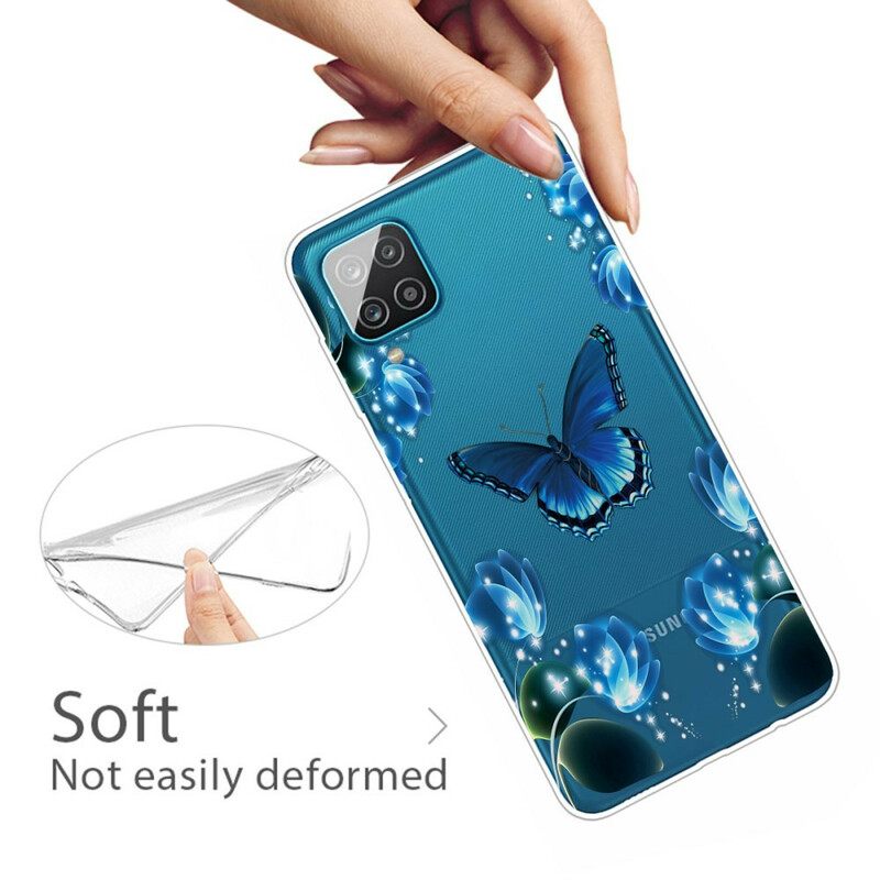 Θήκη Samsung Galaxy A12 / M12 Deluxe Butterfly