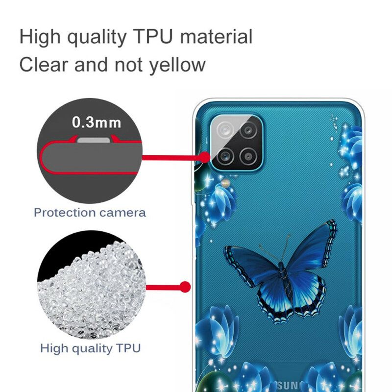 Θήκη Samsung Galaxy A12 / M12 Deluxe Butterfly