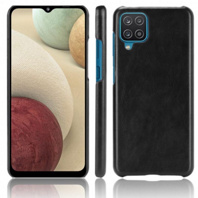 Θήκη Samsung Galaxy A12 / M12 Litchi Leather Effect