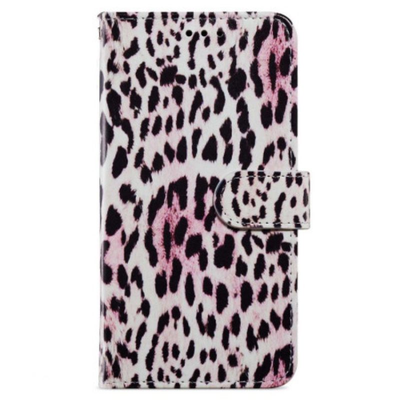 Δερματινη Θηκη Samsung Galaxy A55 5g Leopard Print Strappy