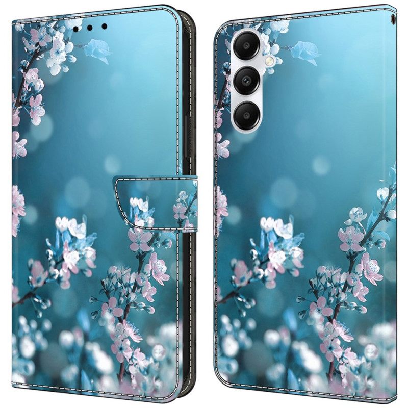 Δερματινη Θηκη Samsung Galaxy A55 5g Plum Blossoms