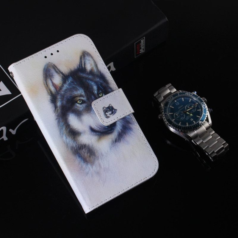 Δερματινη Θηκη Samsung Galaxy A55 5g Wolf Watercolor