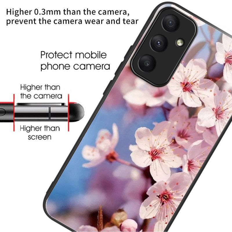 Κάλυμμα Samsung Galaxy A55 5g Tempered Glass Peach Blossoms