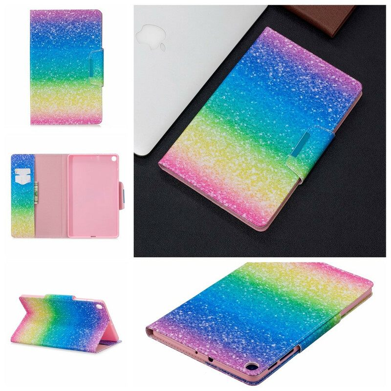 Κάλυμμα Samsung Galaxy Tab A 10.1 (2019) Κούμπωμα Με Σχέδιο Glitter