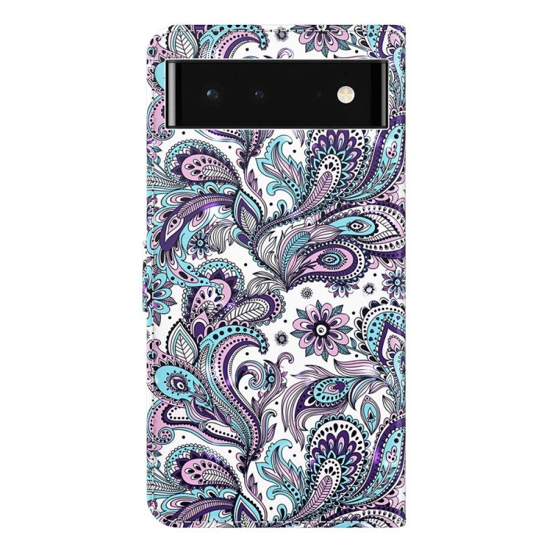 Θήκη Flip Google Pixel 7 Μοτίβο Paisley