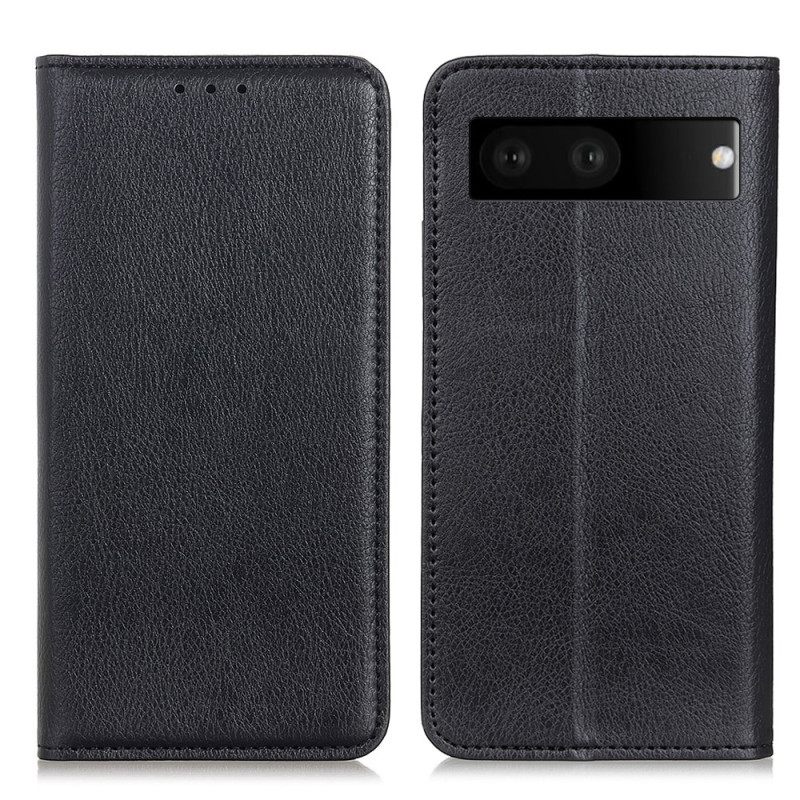 θηκη κινητου Google Pixel 7 Θήκη Flip Litchi Split Leather