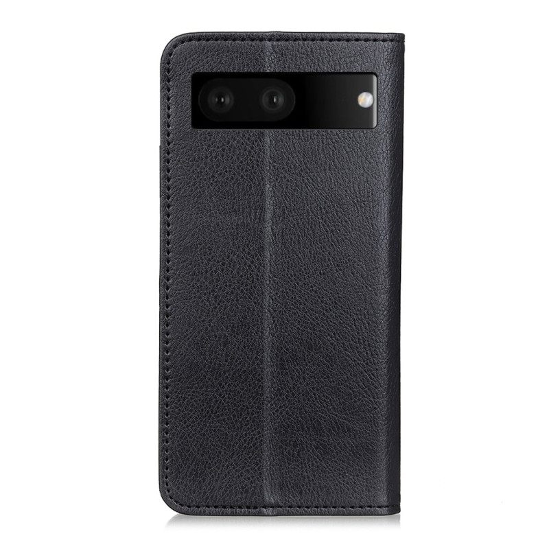 θηκη κινητου Google Pixel 7 Θήκη Flip Litchi Split Leather