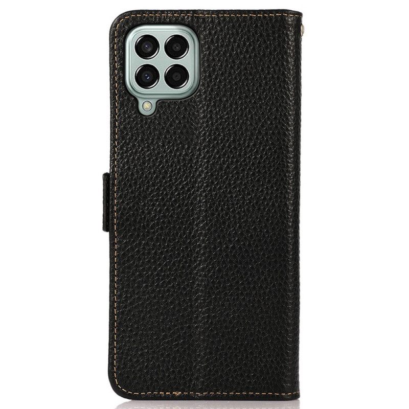 Κάλυμμα Samsung Galaxy M33 5G Litchi Leather Khazneh Rfid