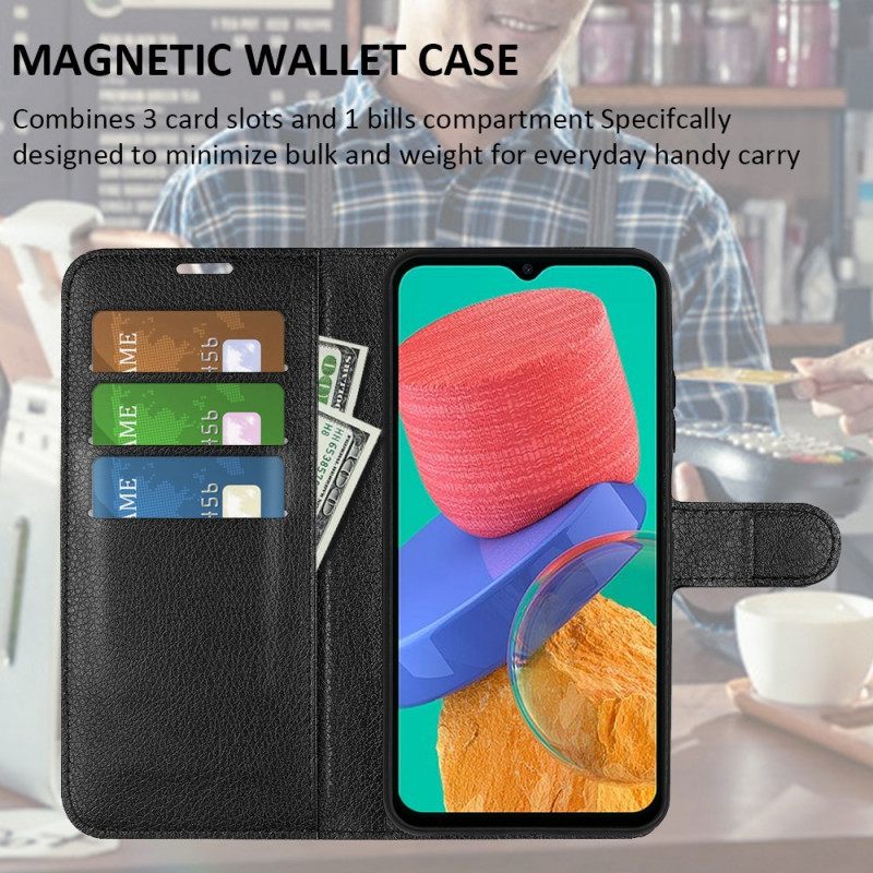 Κάλυμμα Samsung Galaxy M33 5G Litchi Leather Style