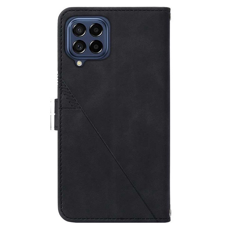 Θήκη Flip Samsung Galaxy M33 5G με κορδονι Strappy Triangle